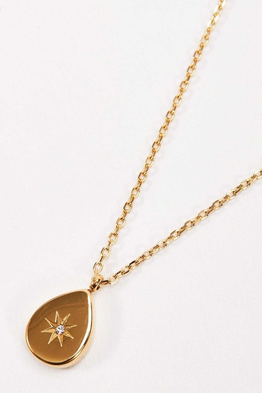 As Seen On Social | Joularie Star Drop Pendant Necklace