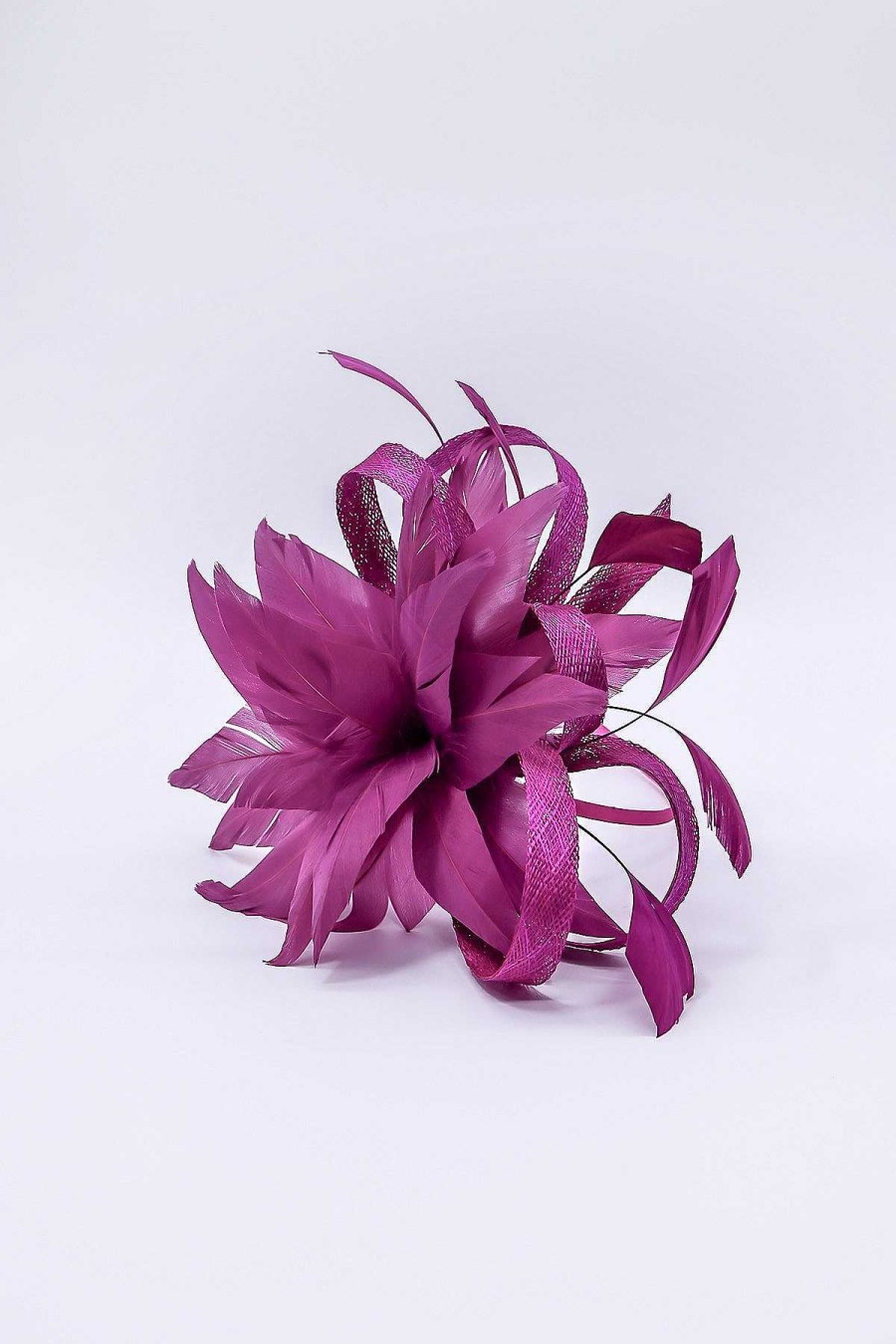 Fascinators | SOUL Accessories Flower Fascinator In Plum