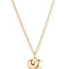 Necklaces | Knight & Day Medium Length Heart Gold Pendant Necklace