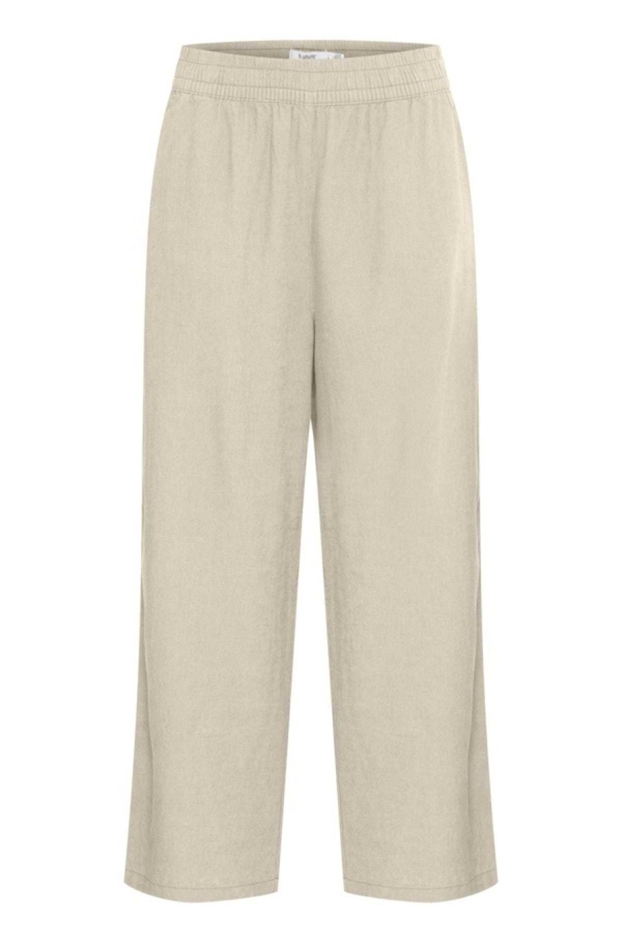 Jeans & Trousers | B.Young Beige Cropped Pants