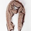 Accessories | Pala D'oro Accessories Geo Print Scarf In Coffee