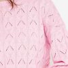 Jumpers & Cardigans | Kelly & Grace Weekend Textured Crew Neck In Pink