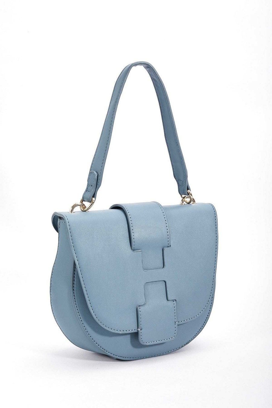 Accessories | SOUL Accessories Flap Over Satchel Bag In Blue