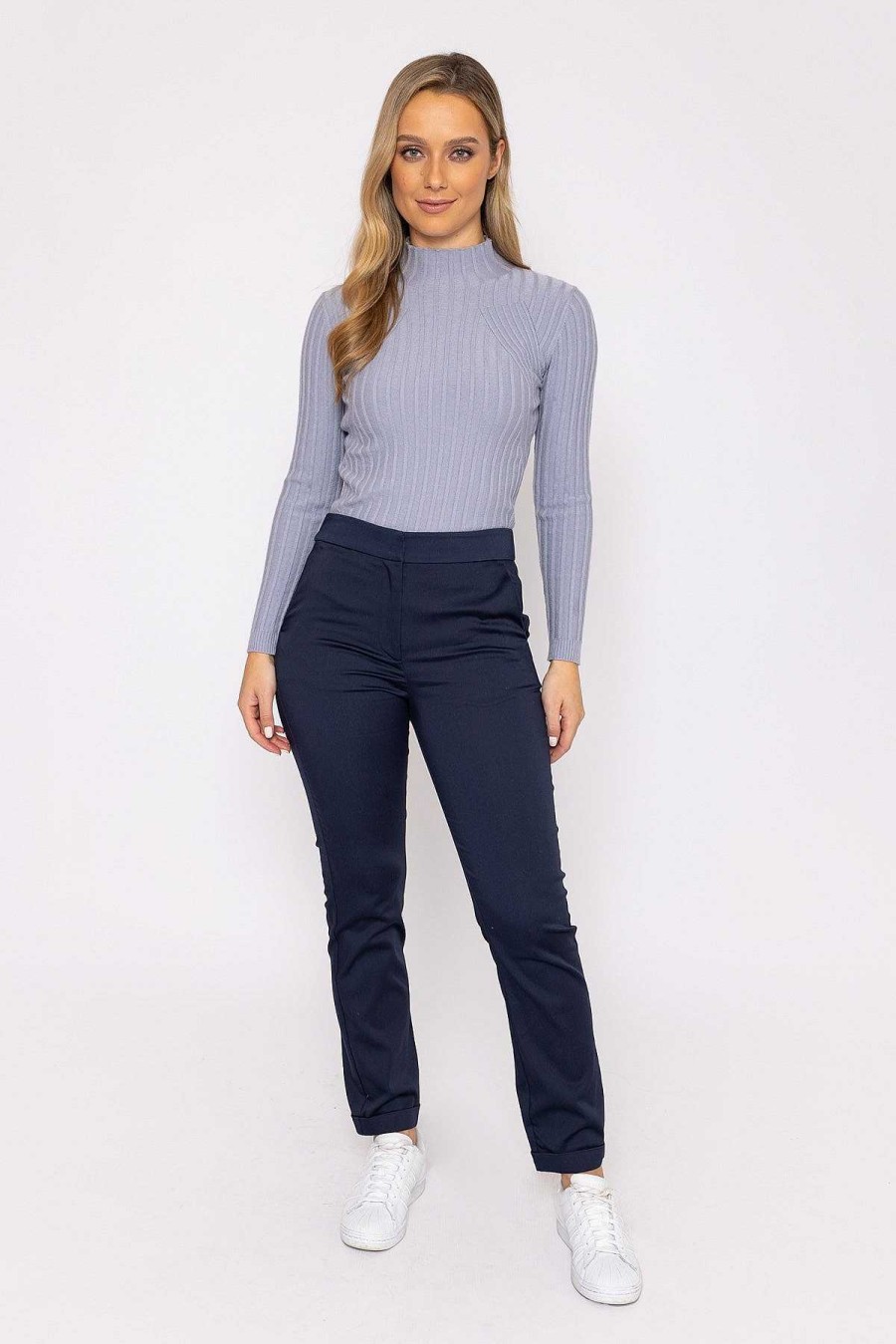 Jeans & Trousers | Kelly & Grace Weekend Chino Pant In Navy