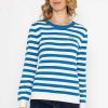 Jumpers & Cardigans | Kelly & Grace Weekend Stripe Crew Neck In Navy