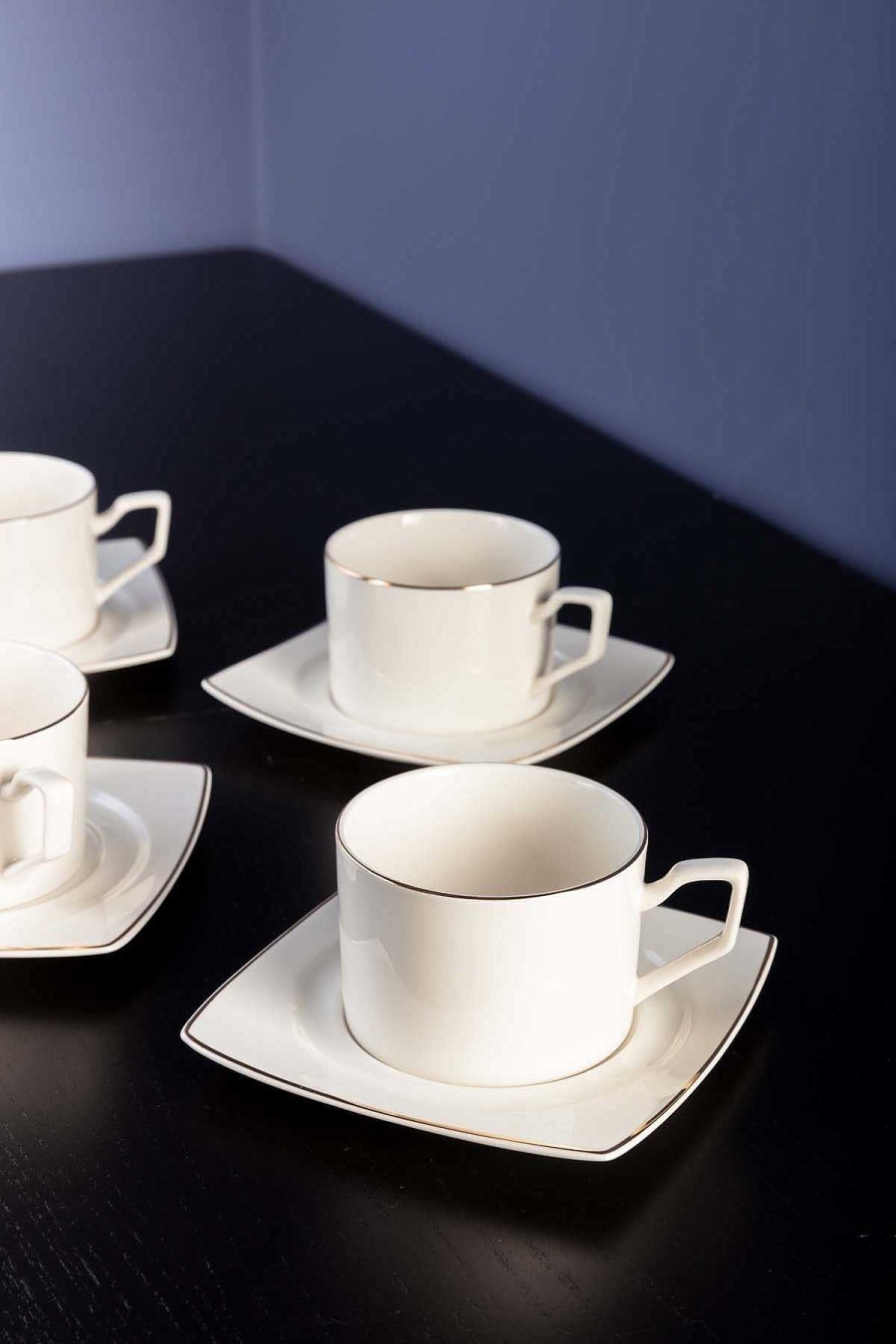 Homeware | Atticus & Stone Apollo Cup And Saucer Set Of 4