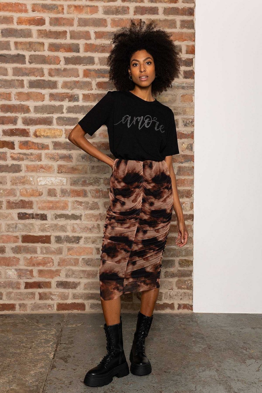 Skirts & Shorts | Pala D'oro Sport Kimora Skirt In Brown Print