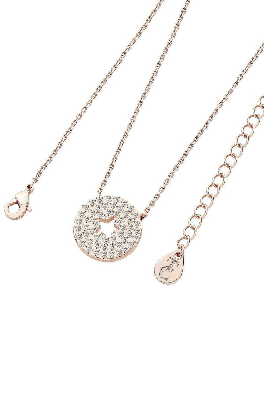 Boxed Gifts | Tipperary Crystal Jewellery Cutout Round Pave Pendant