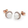 Boxed Gifts | Tipperary Crystal Jewellery Round Pearl Earrings