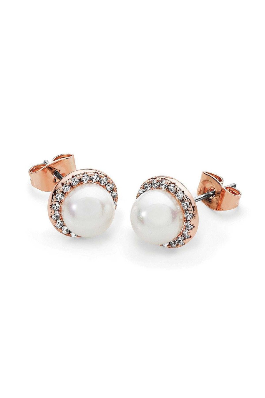 Boxed Gifts | Tipperary Crystal Jewellery Round Pearl Earrings