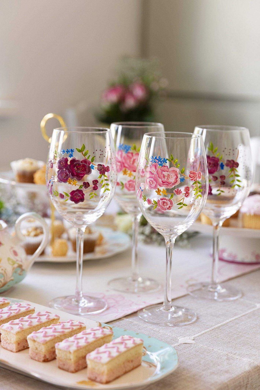 Homeware | Rosa Belle Rosa Belle Wine Glass Set Of 4