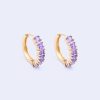 Boxed Gifts | Knight & Day Classic Amethyst Hoops