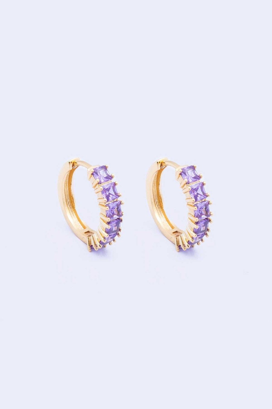 Boxed Gifts | Knight & Day Classic Amethyst Hoops