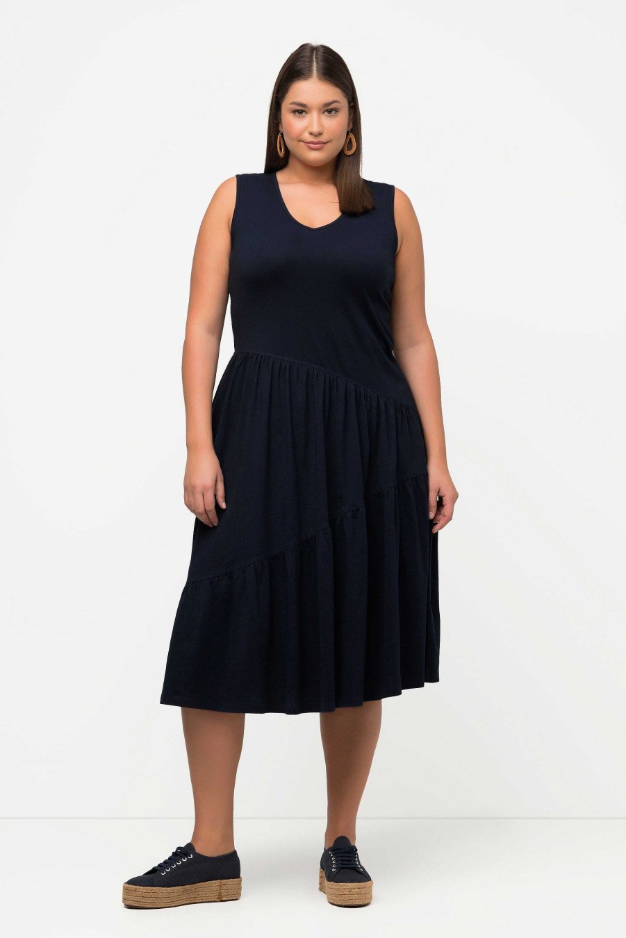 Dresses | Ulla Popken Navy Sleeveless Midi Dress