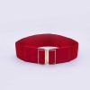 Belts | SOUL Accessories Gold Clasp Elastic Belt In Red