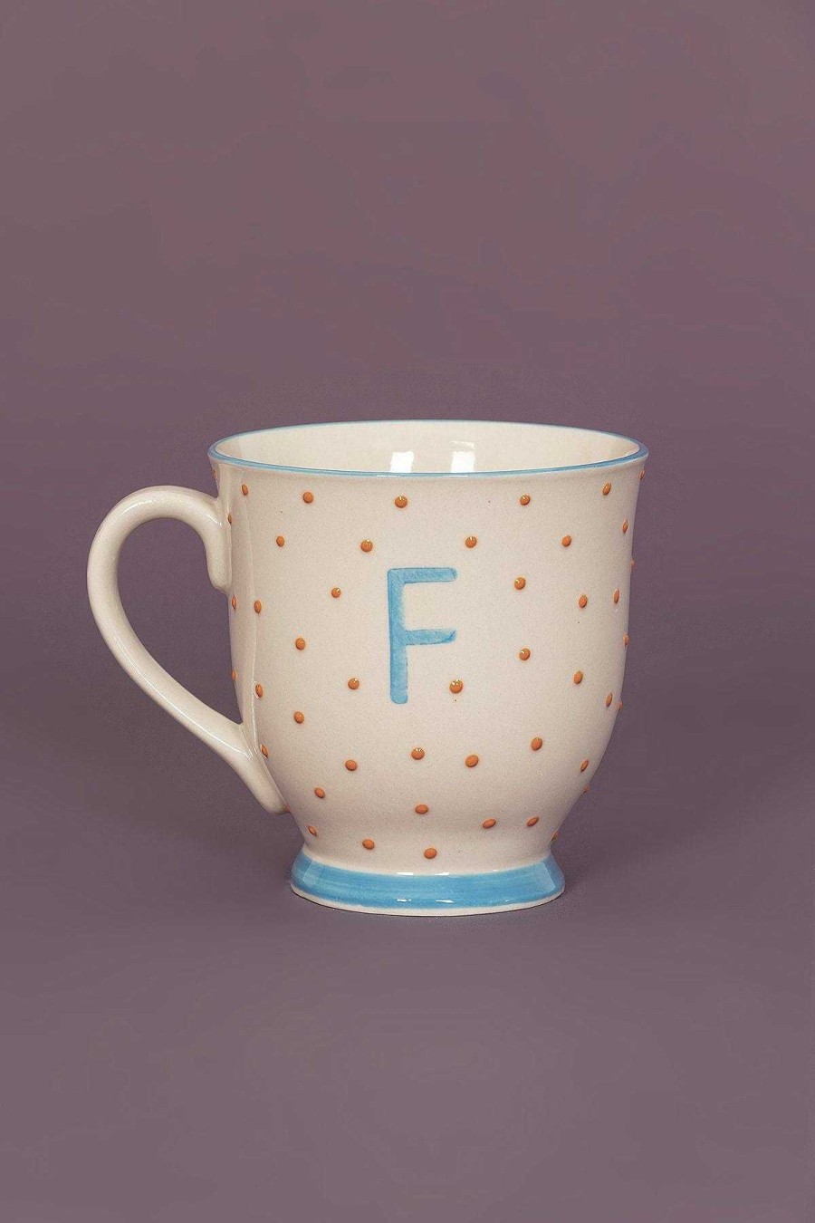 Homeware | Eclectic Alphabet Mug Dot F