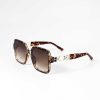 Sunglasses | SOUL Accessories Oversized Tortoise Shell Sunglasses With Gold Detail