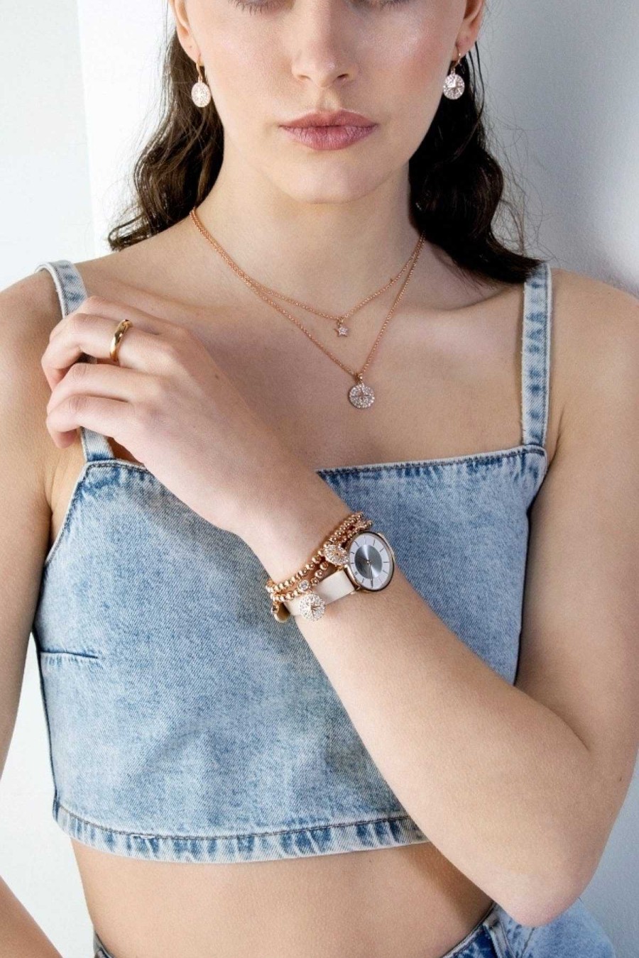 Jewellery | Knight & Day Star Layered Rose Gold Necklace