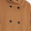 Coats & Jackets | Pala D'oro Short Funnel Neck Jacket In Camel