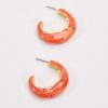 April Edit | Soul Jewellery Orange Wave Hoop Earrings