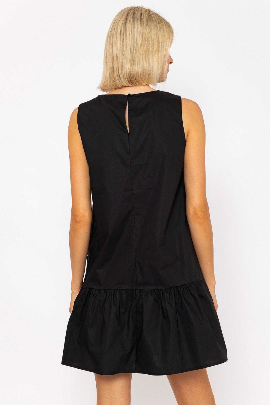 Sale Dresses | Rowen Avenue Black Poplin Mini Dress