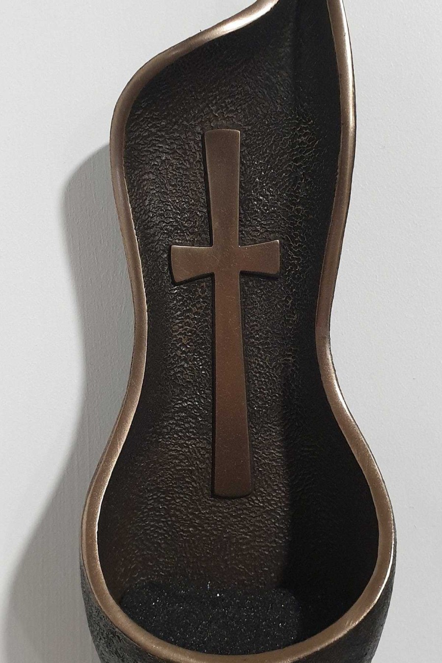 Homeware | Genesis Bronze Cross Holy Water Font