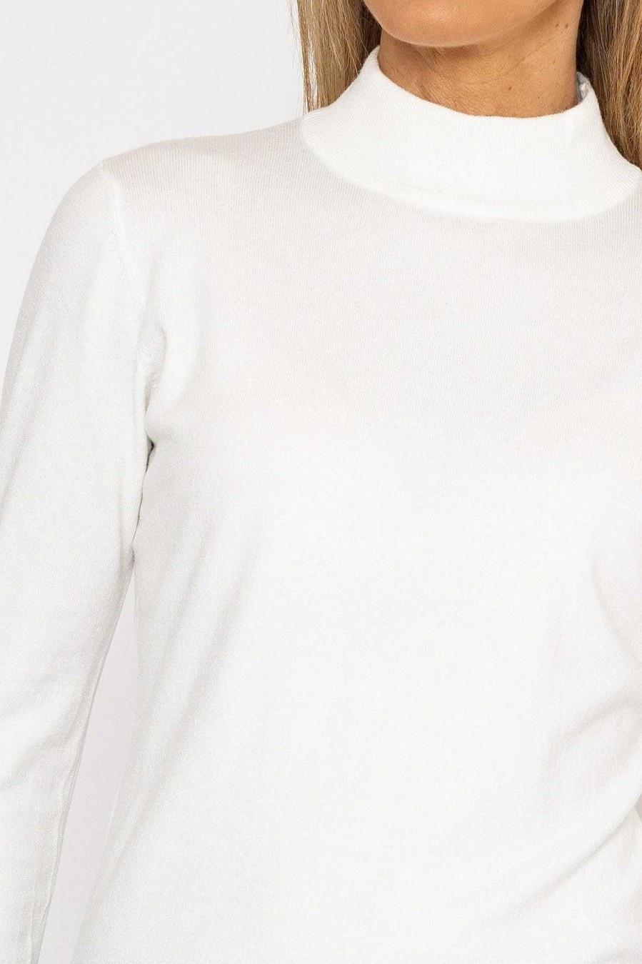 Jumpers & Cardigans | J'aime la Vie Turtleneck Knit In White