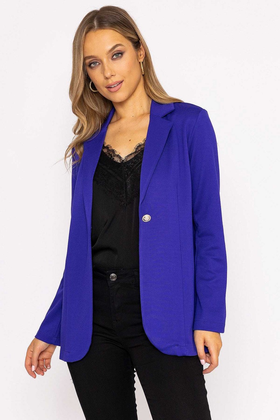 Blazers | Rowen Avenue Stretch Twill Blazer In Purple