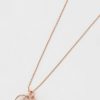 Teenager | Cherish F Initial Necklace In Rose Gold