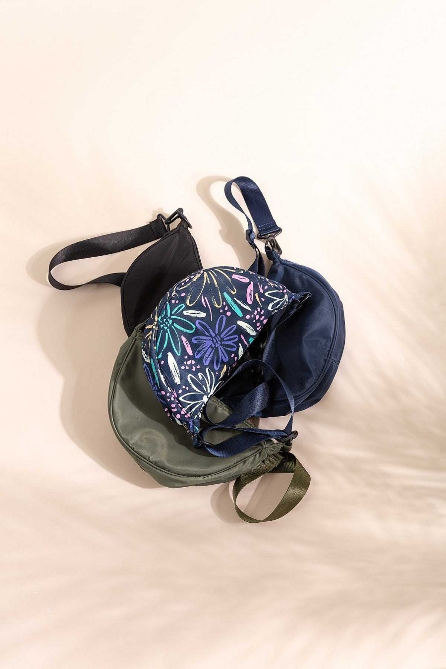 Accessories | SOUL Accessories Printed Crescent Shape Crossbody In Navy