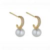 Earrings | Knight & Day Nalani Gold Pearl Earrings