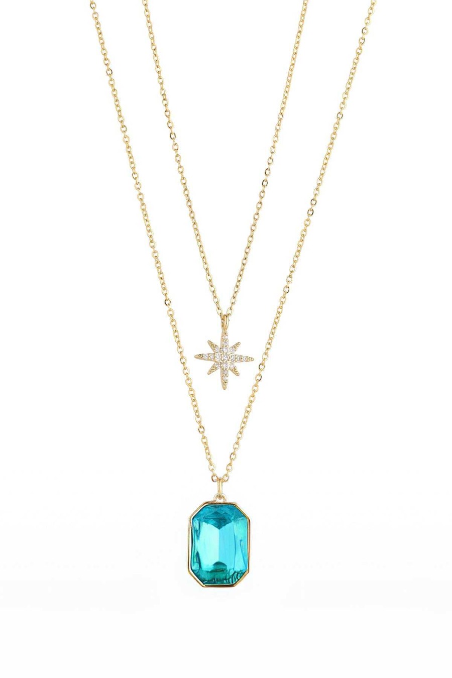 Necklaces | Knight & Day Blue Crystal Star Necklace