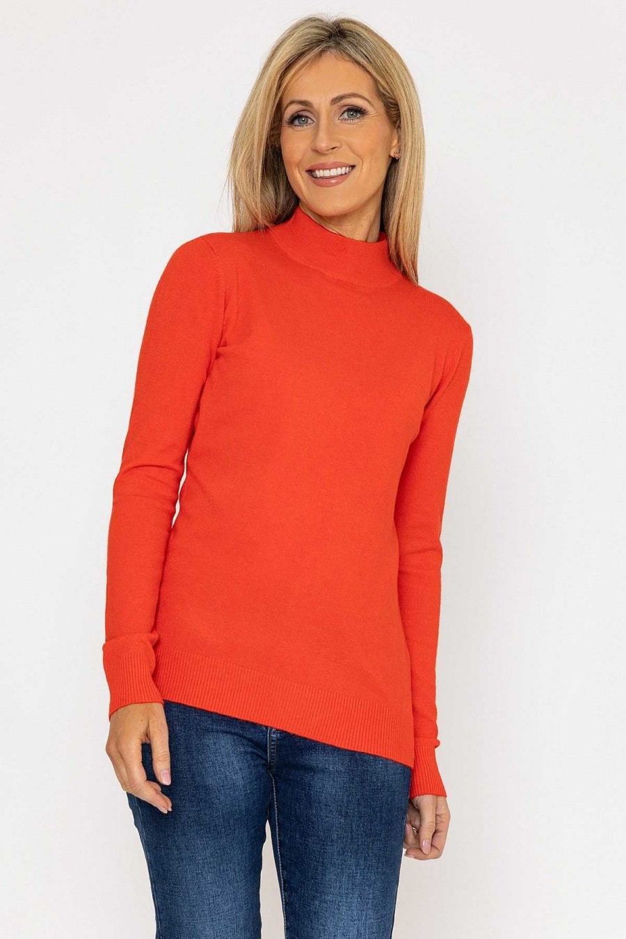 Jumpers & Cardigans | J'aime la Vie Turtleneck Knit In Orange