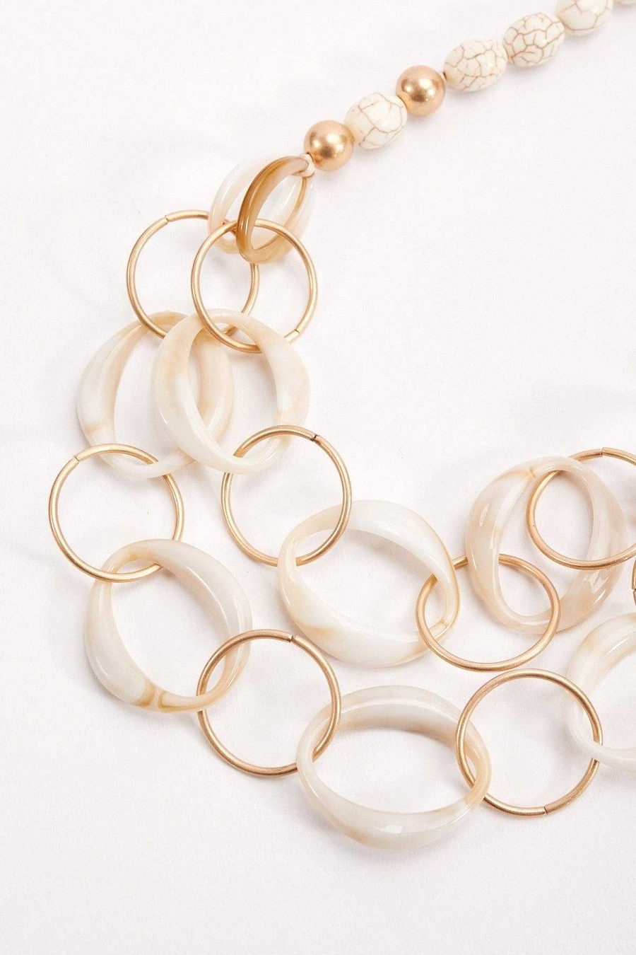 As Seen On Social | Soul Jewellery Double Layered Beige Hoop Necklace