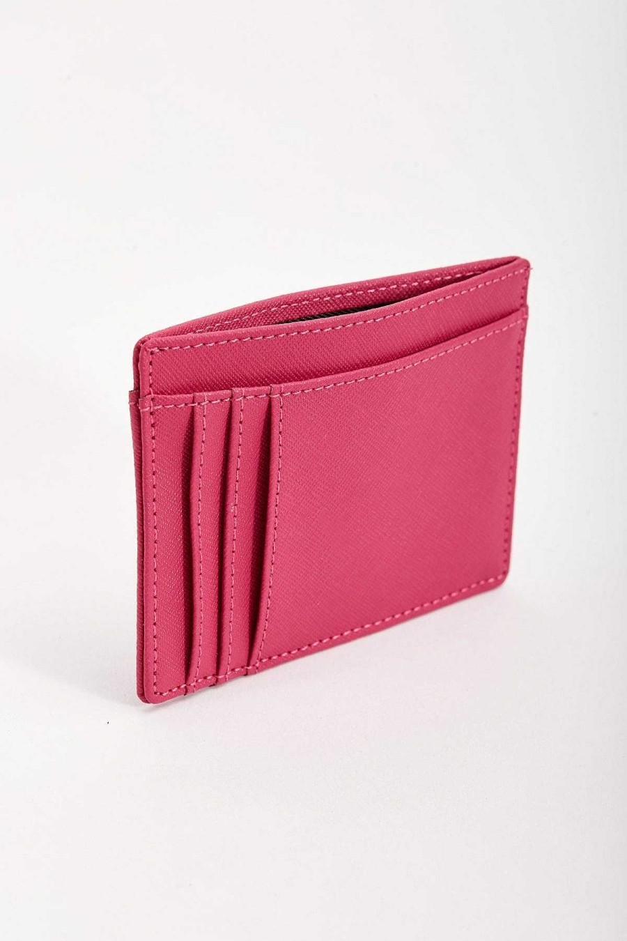 Accessories | SOUL Accessories Leather Card Holder In Fuchsia