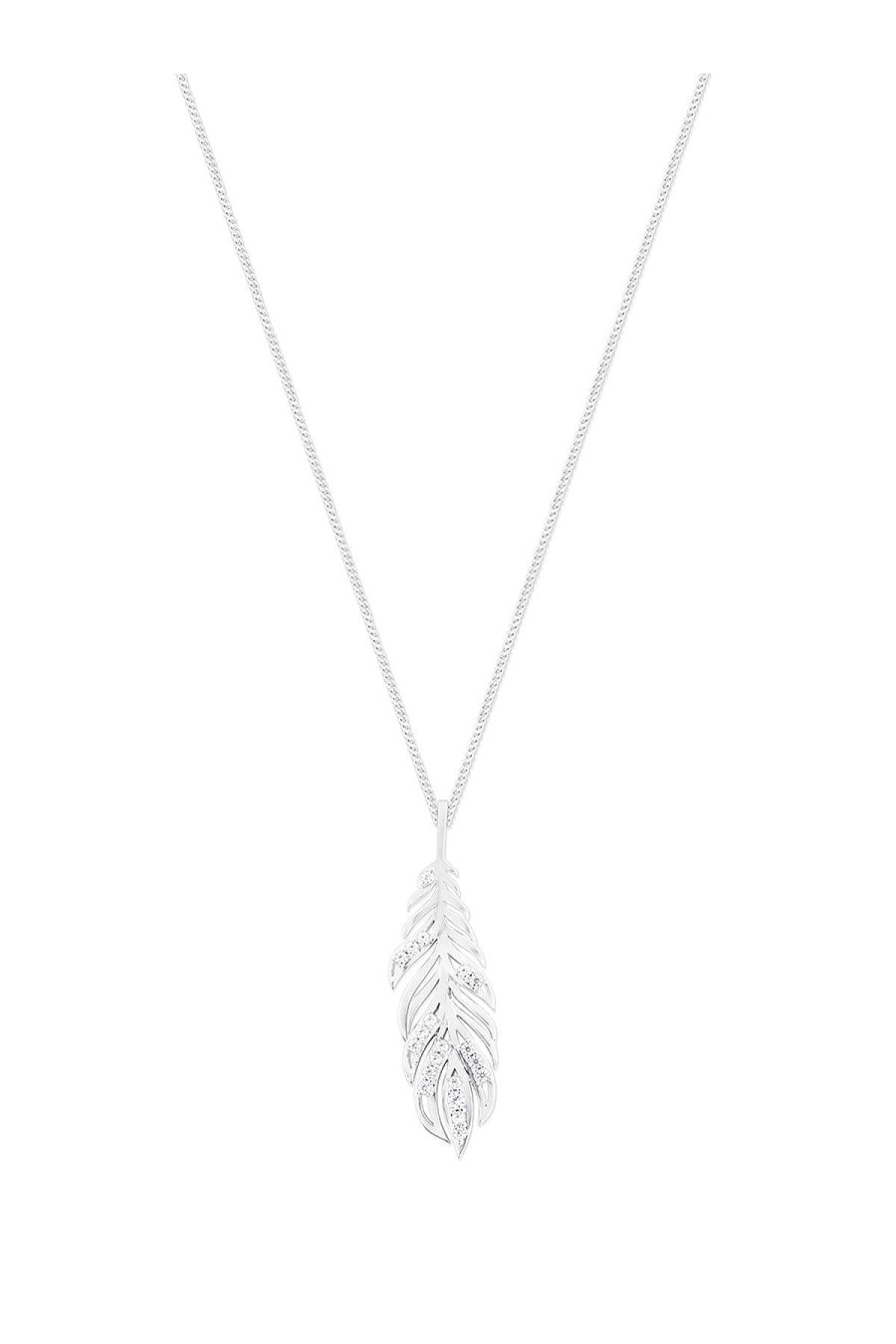 Necklaces | Tipperary Crystal Jewellery Feather Pendant In Silver