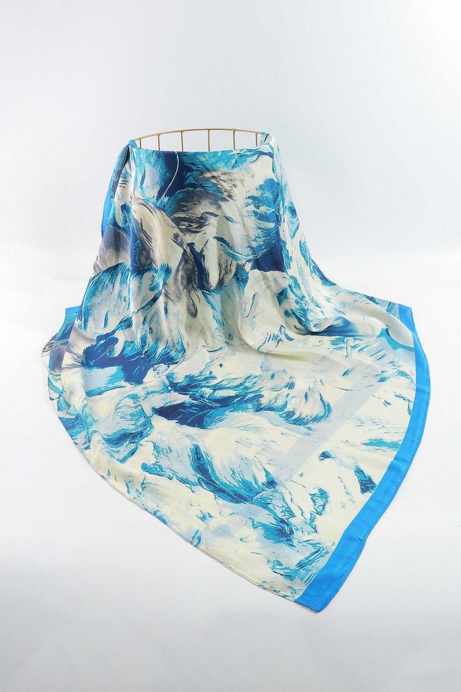 Accessories | SOUL Accessories Watercolour Scarf In Blue