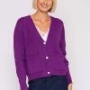 Jumpers & Cardigans | J'aime la Vie Short Cardigan In Purple