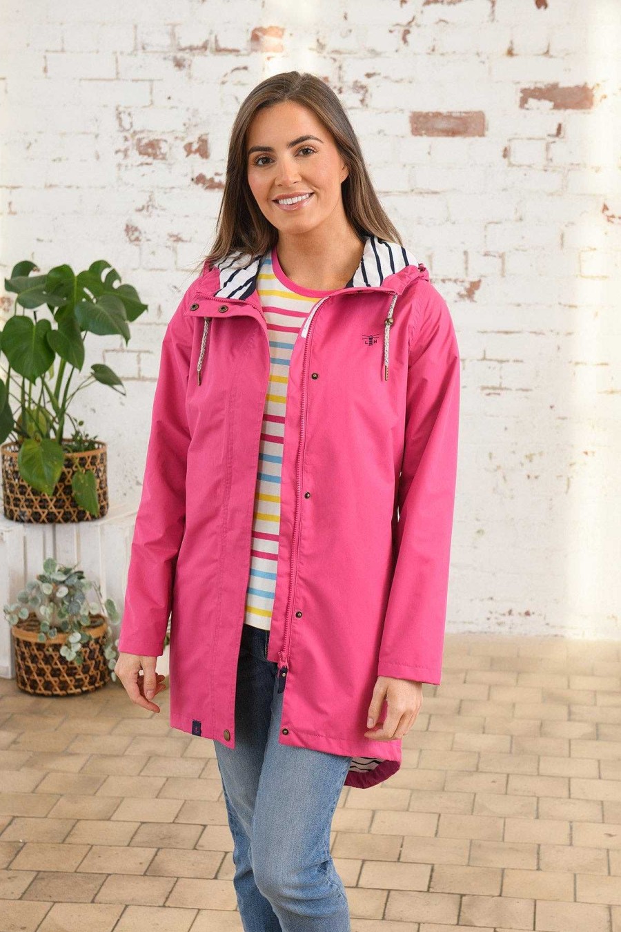 Coats & Jackets | Lighthouse Long Beachcomber Jacket In Pink