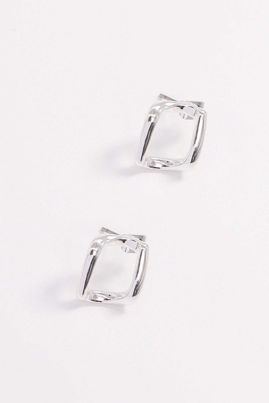 Earrings | Soul Jewellery Rhombus Earrings In Silver