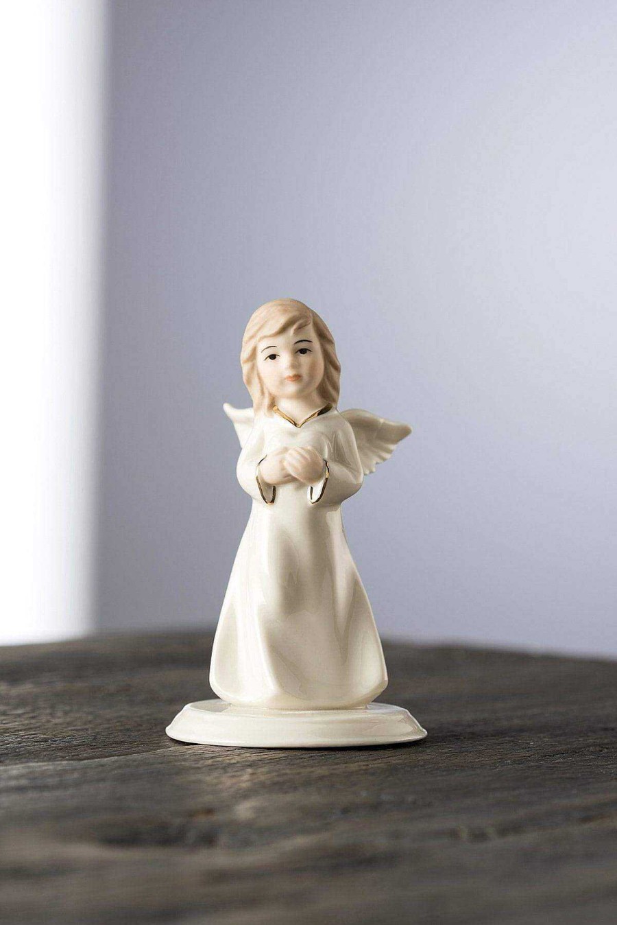 Homeware | Belleek Mini Ceramic Angel Of Love