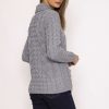 Jumpers & Cardigans | Aran Woollen Mills Supersoft Merino Wool Women'S Cardigan In Grey