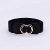 Belts | SOUL Accessories Black Elastic Belt With Gold Clasp