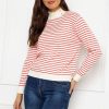 Jumpers & Cardigans | J'aime la Vie Stripe Turtleneck In Orange