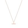 Boxed Gifts | Tipperary Crystal Jewellery Pearl T-Bar Necklace In Rose Gold