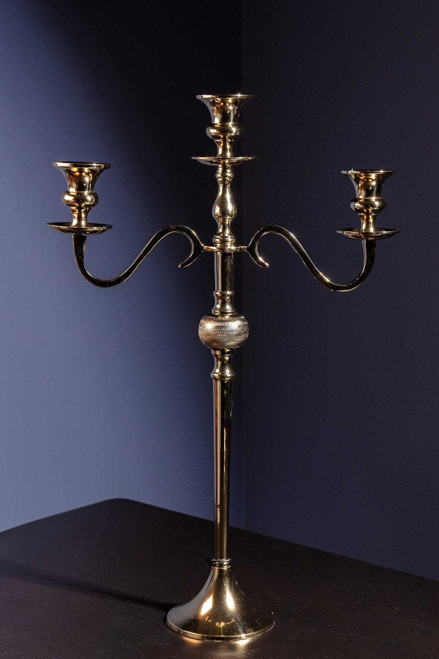 Homeware | Atticus & Stone Gold 3 Arm Candelabra