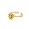 Teenager | Newbridge Silverware Jewellery Yellow Flower Revolving Ring