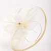 Fascinators | SOUL Accessories Large Cream Fascinator With Floral Bow