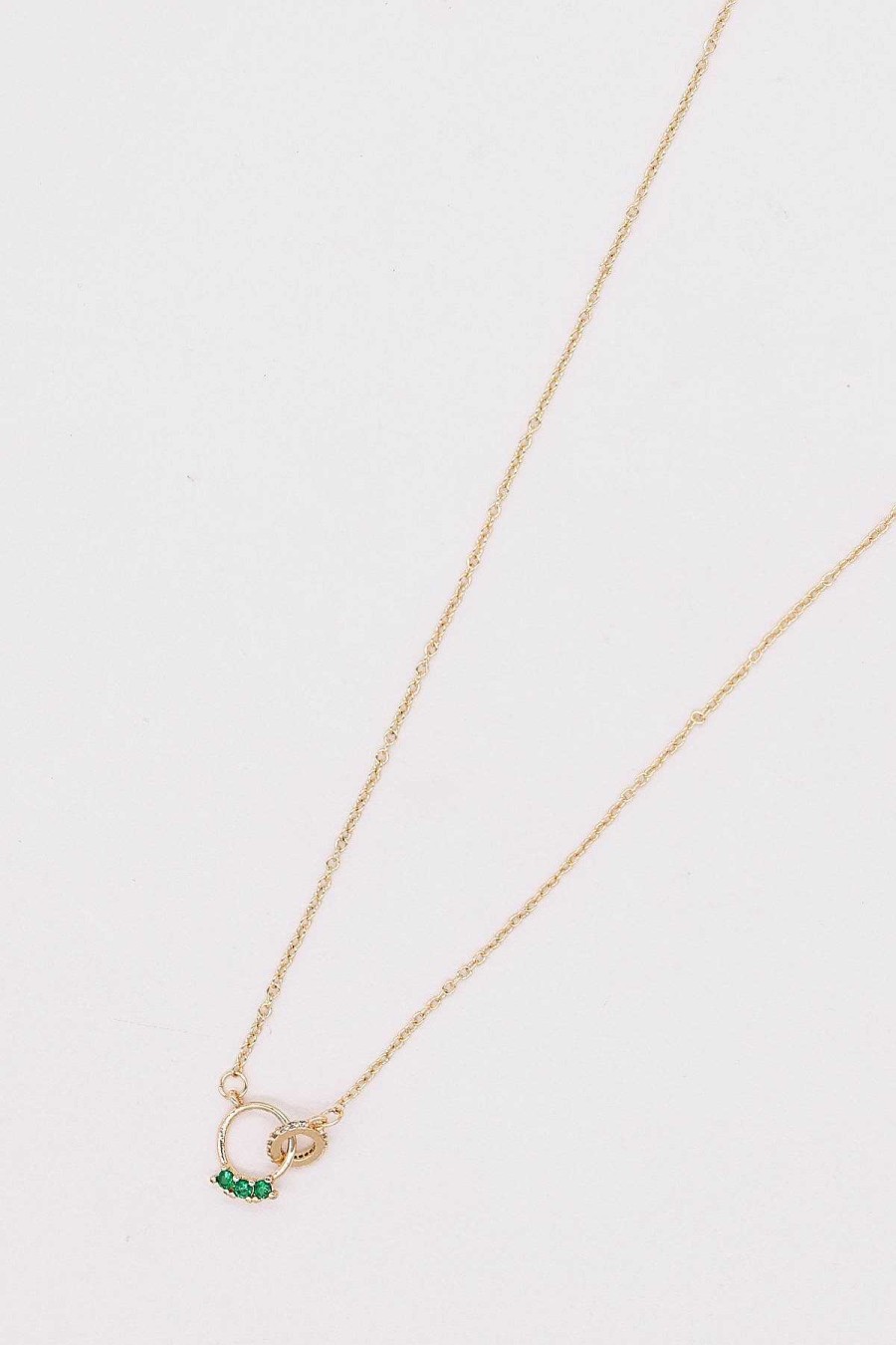 Necklaces | Joularie Interlocking Rings Pendant