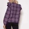 Tops & Blouses | Rowen Avenue Soft Touch Ruffle Blouse In Purple